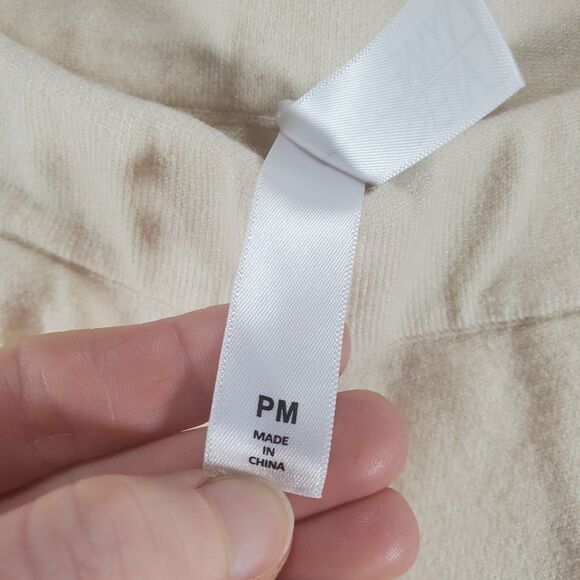 PM Wynne Layers Pull On Jogger Neutral Nude Cream Knit Stretch Petite Medium - Picture 5 of 11
